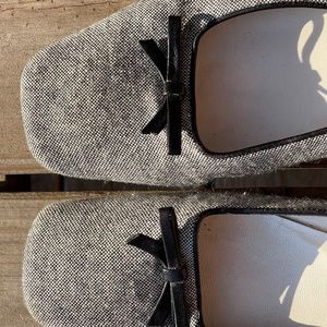 Coach grey tweed ballet flats